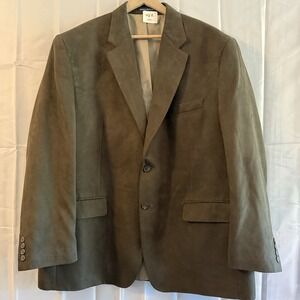 Lauren Ralph‎ Lauren Men's Faux Suede Sport Coat Blazer Dark Brown 48 R